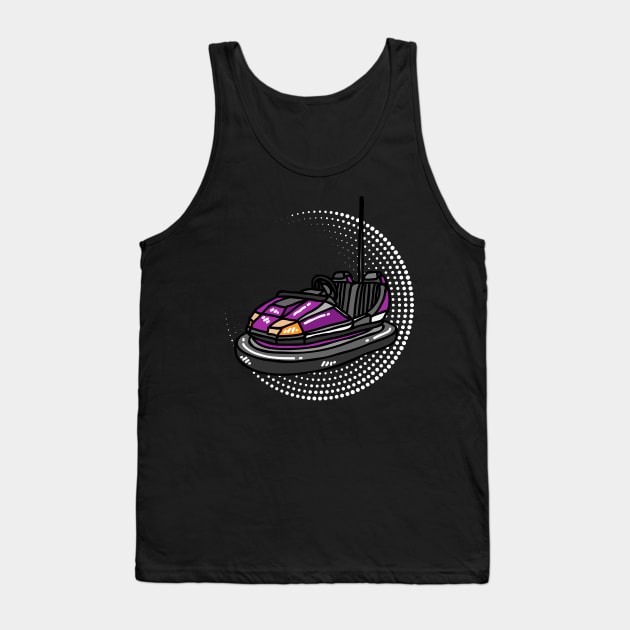 Purple Bumper Car Tank Top by Shadowbyte91